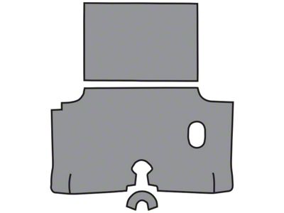 Complete Die Cut TM Vinyl Trunk Mat; GM Waffle (1960 Impala)