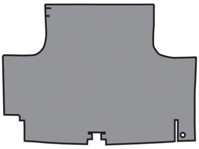 Complete Die Cut TM Vinyl Trunk Mat; Gray Herringbone (68-70 Impala 2-Door Convertible)