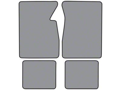 Complete Loop Die Cut Carpet Front and Rear Floor Mats; Red (59-60 Impala)