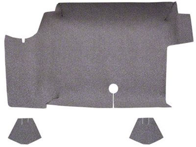 ACC Complete Die Cut Burtex Trunk Mat (64-68 Mustang Fastback, Excluding 1968 GT350)