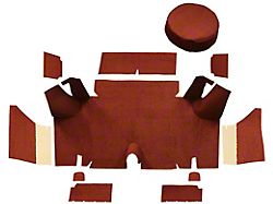 Complete Loop Die Cut Carpet Trunk Mat with Boards (65-66 Mustang Fastback)