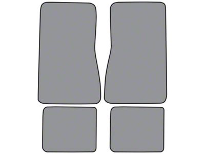 Complete Loop Die Cut Carpet Front and Rear Floor Mats; Bright Blue (69-73 Nova)