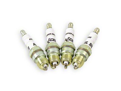 Accel HP Copper Shorty Spark Plugs; 8-Pack (85-87 V8 Camaro)