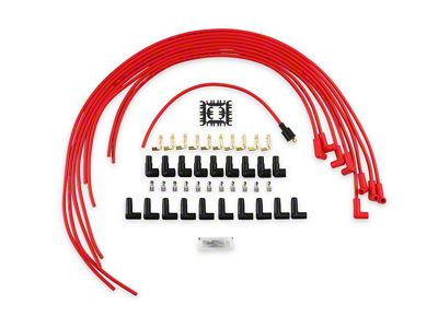 Accel Super Stock Spark Plug Wire Set; 8mm; Red (67-80 Small Block V8 Camaro)