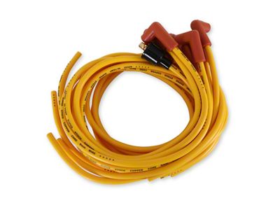 Accel Super Stock Spark Plug Wire Set; 8mm; Yellow (67-74 307/327/350 V8 Camaro)