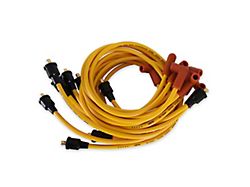 Accel Super Stock Spark Plug Wire Set; 8mm; Yellow (68-74 307/327/350 V8 Camaro)