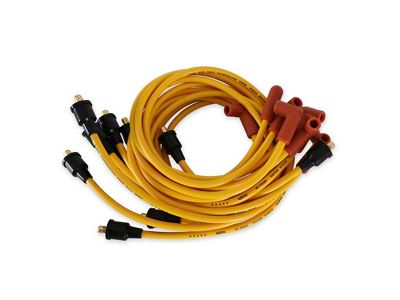 Accel Super Stock Spark Plug Wire Set; 8mm; Yellow (68-74 307/327/350 V8 Camaro)