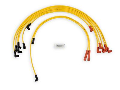 Accel Super Stock Spark Plug Wire Set with HEI Stock Style Boots; 8mm; Yellow (82-86 V8 Camaro)