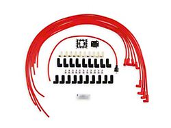 Accel Super Stock Spark Plug Wire Set; 8mm; Red (68-91 350 V8 Corvette C3 & C4)