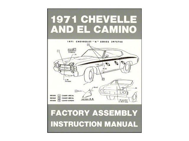 1971 Chevrolet Car Color Accessory Brochure