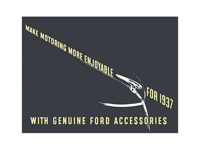 1937 Ford Accessories Brochure