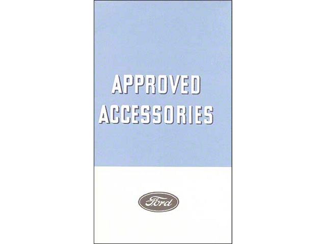 1934 Ford Car Color Accessory Brochure