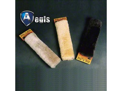 Aegis Cover Sheepskin Seat Belt Covers; Sand (Universal; Some Adaptation May Be Required)