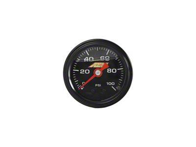 AEM Electronics Liquid-Filled Pressure Gauge; 0 to 100 PSI (Universal; Some Adaptation May Be Required)