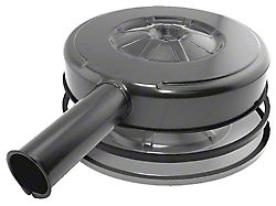 Air Cleaner Assembly - Round - Reproduction - Black With Foam Seal & Rubber O Ring - 6 Cylinder (63-64 Falcon Sedan Delivery; 63-67 Comet; 63-67 Falcon)