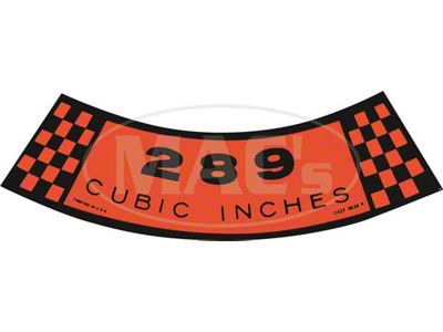 Air Cleaner Decal - 289 - Cyclone
