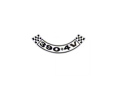 Air Cleaner Decal - 390 4V - Mercury