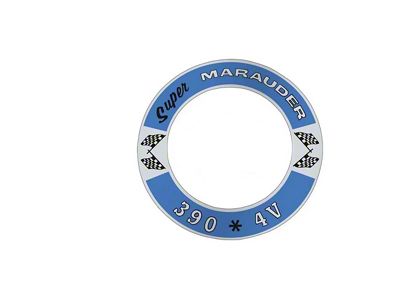 Air Cleaner Decal - Super Marauder 390 4V - Mercury