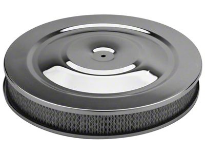 Air Cleaner Kit; Chrome; Full-Flo Style; 14 Inch Diameter; Element Included