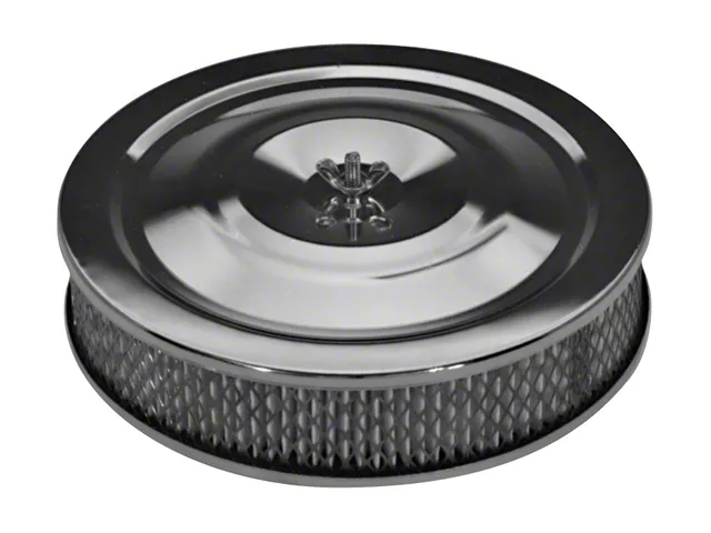 Air Cleaner Kit; Chrome; Full-Flo Style; 9 Inch Diameter; Element Included