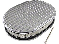 Air Cleaner, Full Finned Polished Oval, 12 (67-92 Camaro)