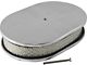 Air Cleaner, Oval Smooth Polished Aluminum, 12