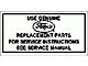 Air Cleaner Service Instructions Decal - Mercury