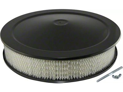 Air Cleaner Set, Round, Black - 14 X 3