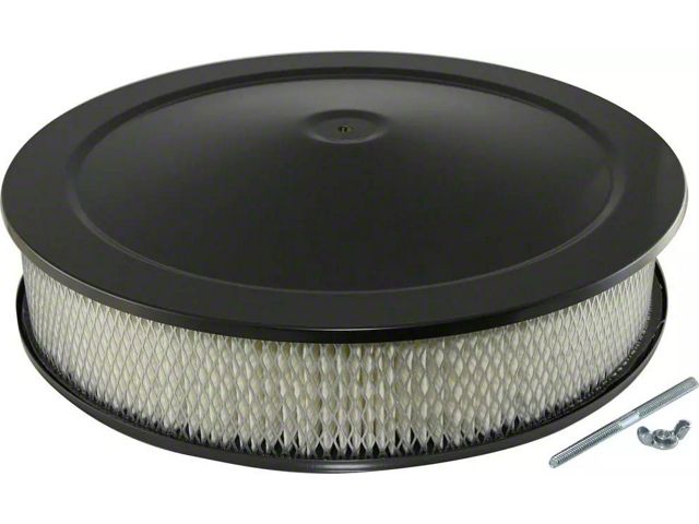 Air Cleaner Set, Round, Black - 14 X 3