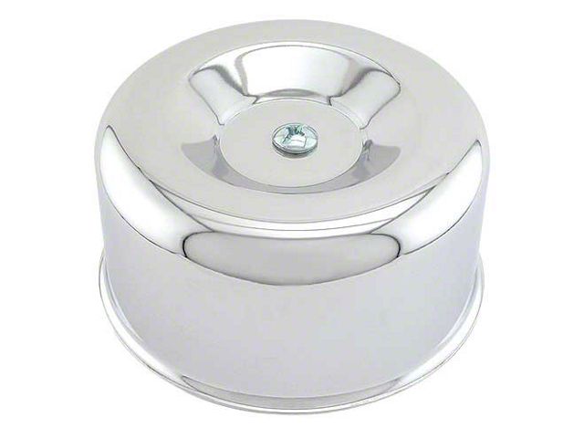 Air Cleaner - Smooth Style - Chrome - 2-5/8 Throat - Fits 2Barrel Carb (Will fit Holley 94, Stromberg 97 & others)