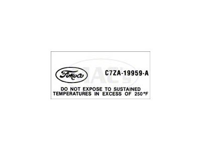 Air Conditioning Clutch Decal - Ford