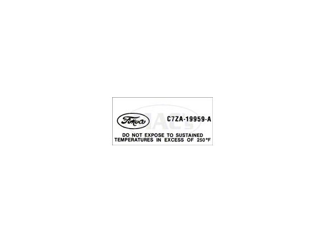 Air Conditioning Clutch Decal - Ford