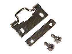 Convertible Top Rear Strap Plates with Screws (61-62 Corvette C1 Convertible)