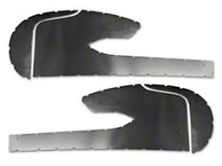 Door Opening Bezels; Chrome (58-61 Corvette C1)
