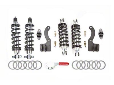 Aldan American Road Comp Series Single Adjustable Front and Rear Coil-Over Kit (88-96 Corvette C4)