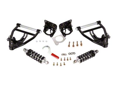 Aldan American Road Comp Series Single Adjustable Front Coil-Over Kit for 0 to 2-Inch Drop; 650 lb. Spring Rate (71-87 Small Block V8 C10, C15 w/ 63-70 Spindles)