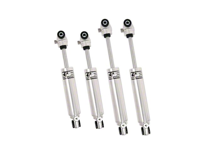 Aldan American TrackLine Series Double Adjustable Front and Rear Shocks for Stock Height (63-87 C10, C15 w/ Rear Leaf Springs)