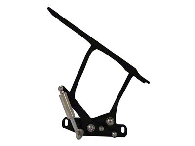 All American Billet Hood Hinges; Black Anodized (65-67 Impala)