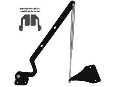 All American Billet Hood Hinges; Black Anodized (81-87 C10, K10; 81-91 Blazer)