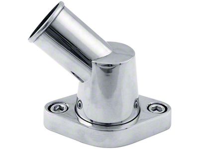 Allstar Performance Swivel Water Neck; 45-Degree; Polished (Universal; Some Adaptation May Be Required)