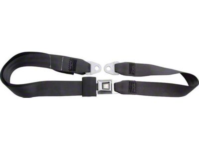 Allstar Performance 2-Point Seat Belt; Non-Retractable; Charcoal (Universal; Some Adaptation May Be Required)