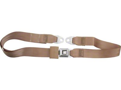 Allstar Performance 2-Point Seat Belt; Non-Retractable; Tan (Universal; Some Adaptation May Be Required)