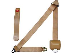 Allstar Performance 3-Point Seat Belt; Retractable; Tan (Universal; Some Adaptation May Be Required)