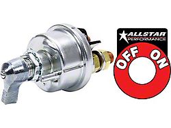 Allstar Performance Battery Disconnect Switch with Decal; Severe Duty; Single Pole (Universal; Some Adaptation May Be Required)