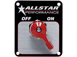 Allstar Performance Battery Disconnect Switch with Panel; Double Pole (Universal; Some Adaptation May Be Required)