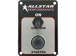 Allstar Performance Ignition Switch Panel; One Switch (Universal; Some Adaptation May Be Required)