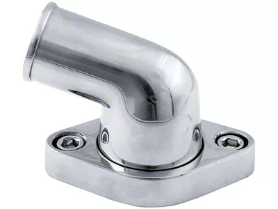 Allstar Performance Swivel Water Neck; 75-Degree; Polished (Universal; Some Adaptation May Be Required)
