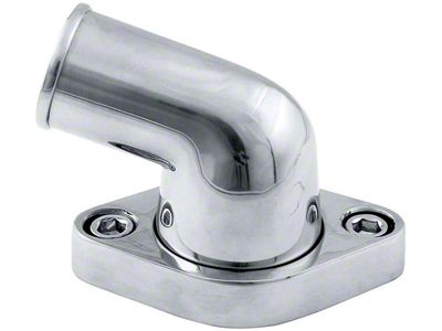 Allstar Performance Swivel Water Neck; 75-Degree; Polished (Universal; Some Adaptation May Be Required)