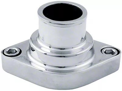 Allstar Performance Water Neck; Straight; Polished (Universal; Some Adaptation May Be Required)