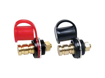 Allstar Performance Battery Charger Posts; Black and Red